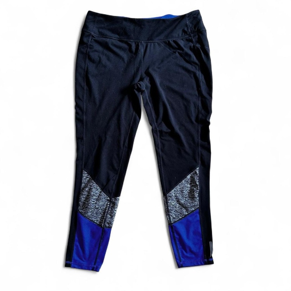 Tangerine woman’s sporty black/blue/grey activewear leggings pants Sz XL